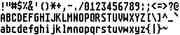 Atari ST high-res system font