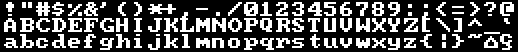 IBM CGA system font in low resolution