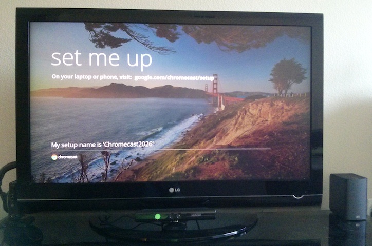 Chromecast setup on TV