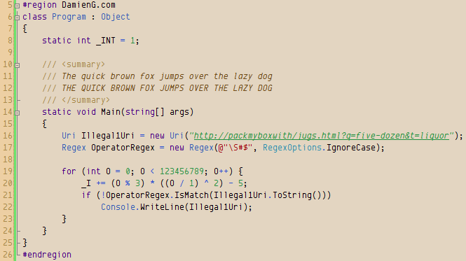 Screen shot of Envy Code R PR7 with HumaneStudio theme.