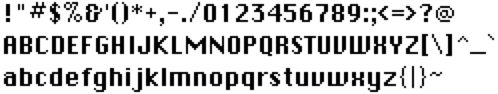 Apple Macintosh 'Chicago' system font