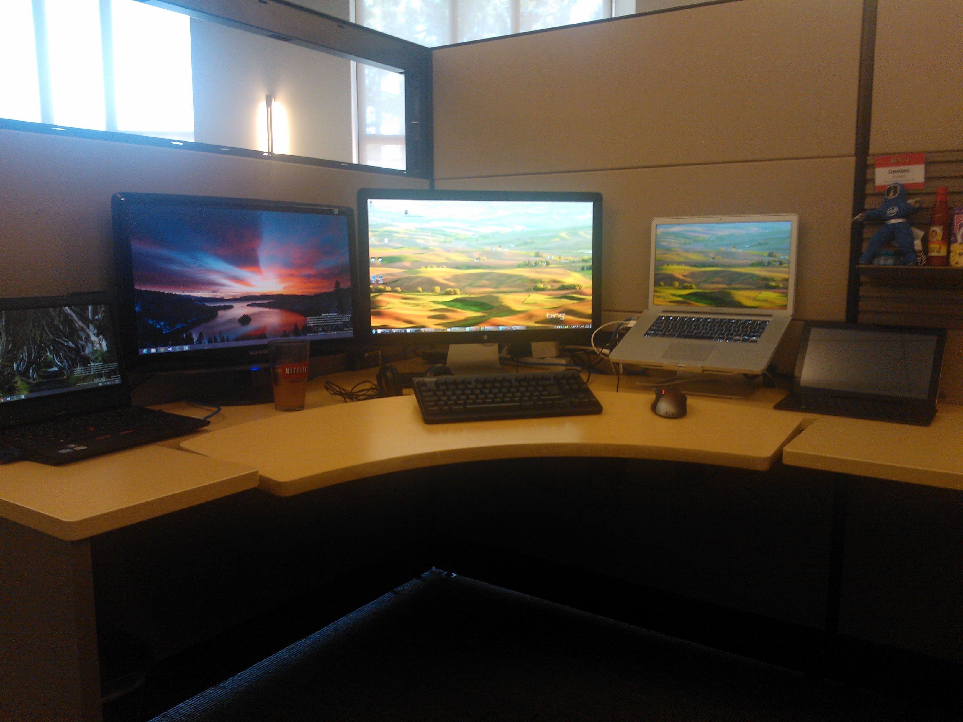 My desk at Netflix in California, July 2012