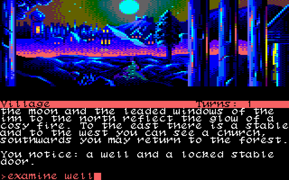 The Curse of Rabenstein on the Amstrad CPC redrawn with my Scribe font