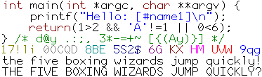 Sample of Envy Code A in 12pt regular